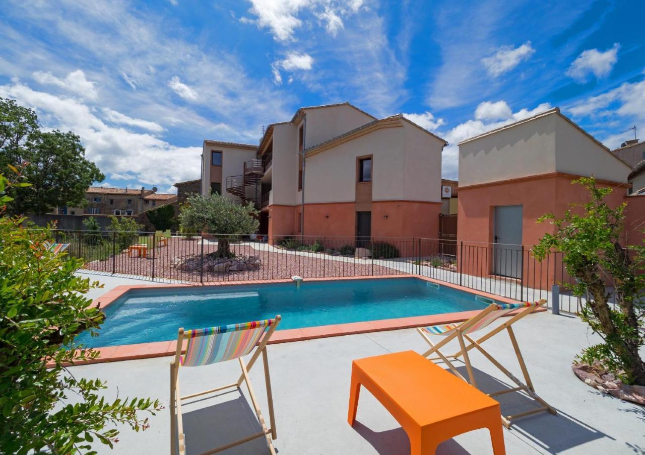 Logis Hotel - Restaurant La Marbrerie Caunes-Minervois ภายนอก รูปภาพ